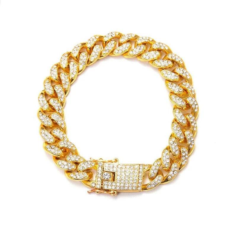 Cuban Bracelet Diamond Cuban Link Chain Hiphop Jewelry - Velora