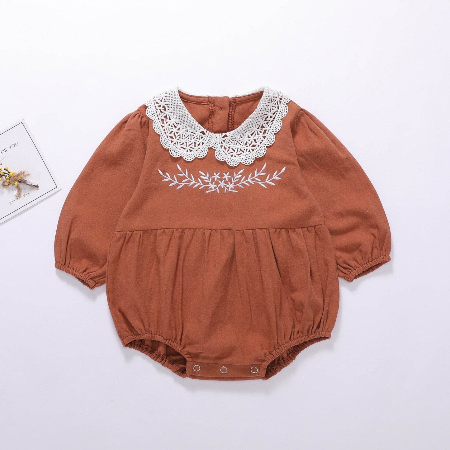 Plaid baby long sleeve Romper - Velora
