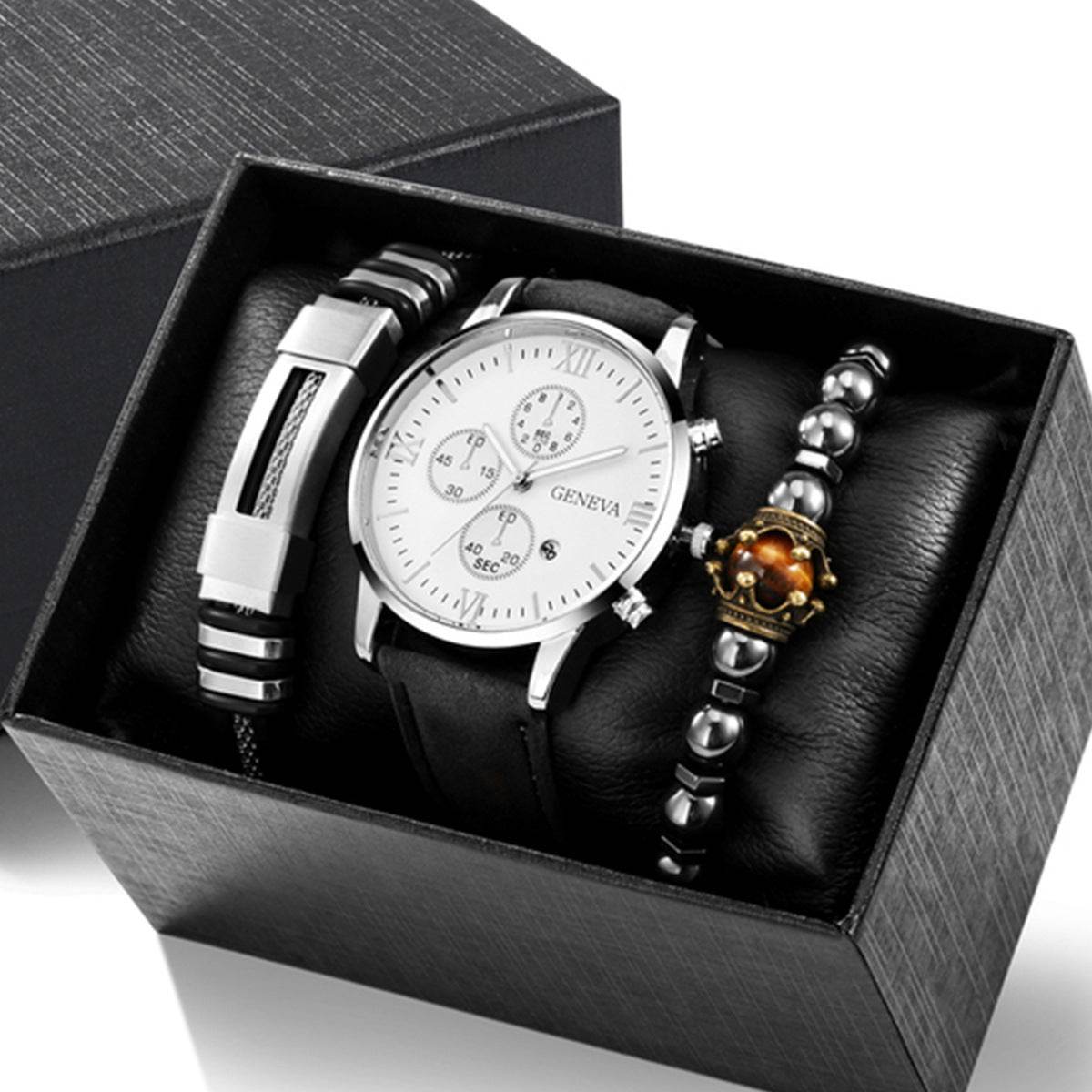 Watch Stainless Steel Bracelet Beaded Suit - Velora