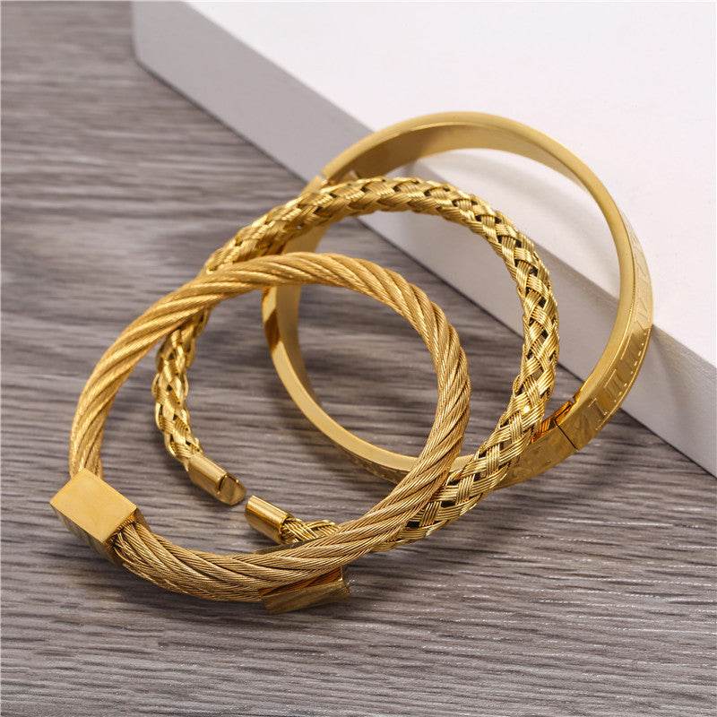 Three stainless steel bracelets - Velora