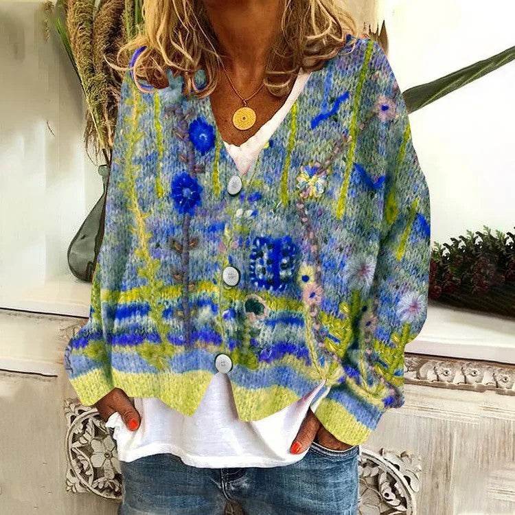 Printed Women's Sweater - Velora