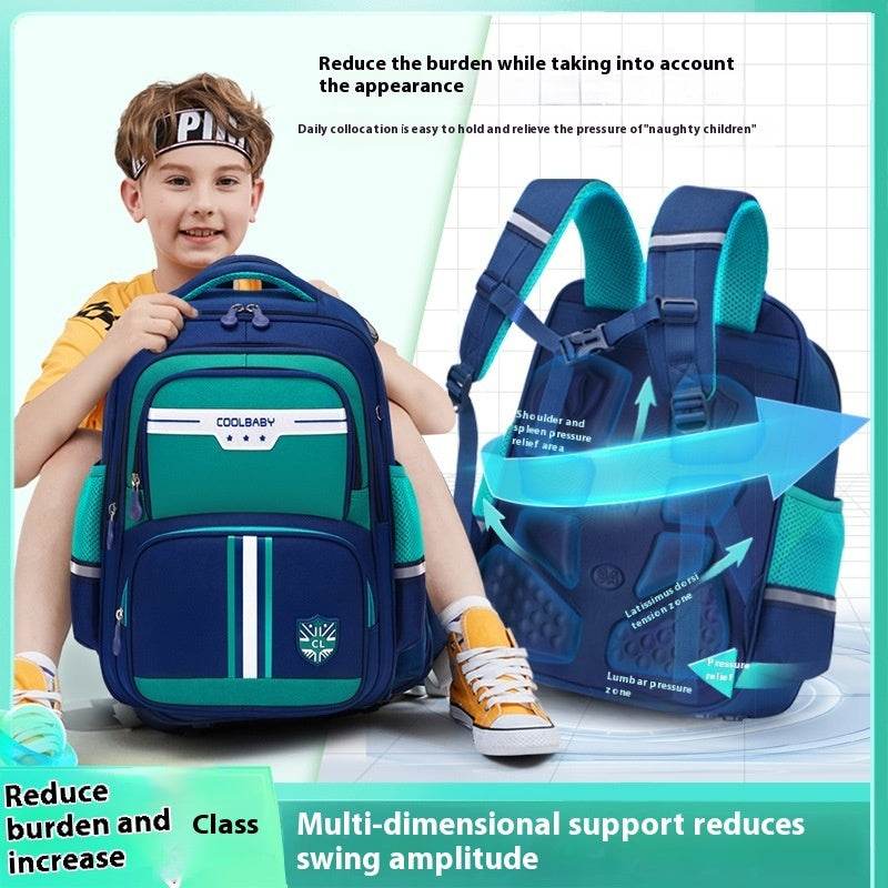 Primary School Backpack – Grades 1–6, Waterproof & Large - Velora