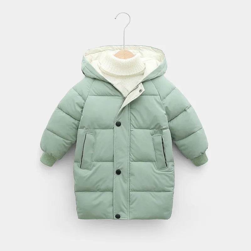 Children Winter Puffer Hoodie Windproof Jacket kids - Velora
