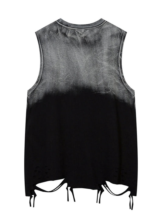 Men's Washed Round Neck Tank - Velora