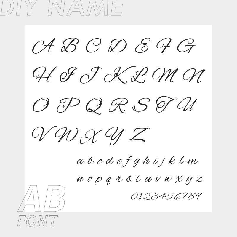 Stainless Steel English Name Necklace, Personalized DIY Fashion Necklace - Velora