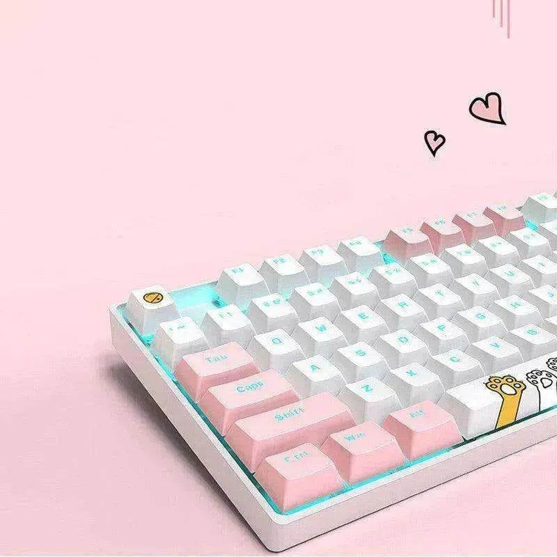 87 Key Rgb Light Effect Green Axis Portable Mechanical Keyboard - Velora
