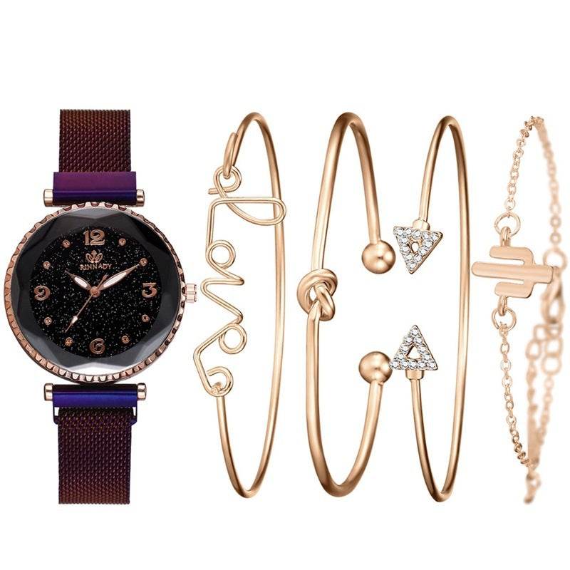 Fashion women's quartz watch bracelet bracelet set - Velora