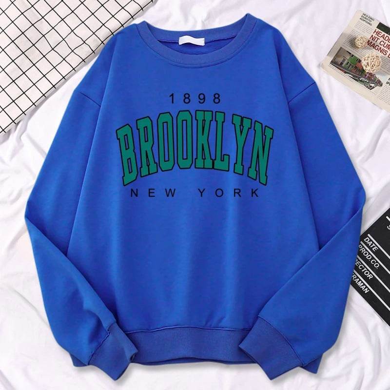 Autumn Kawaii Womens Sweatshirts 1898 Brooklyn - Velora