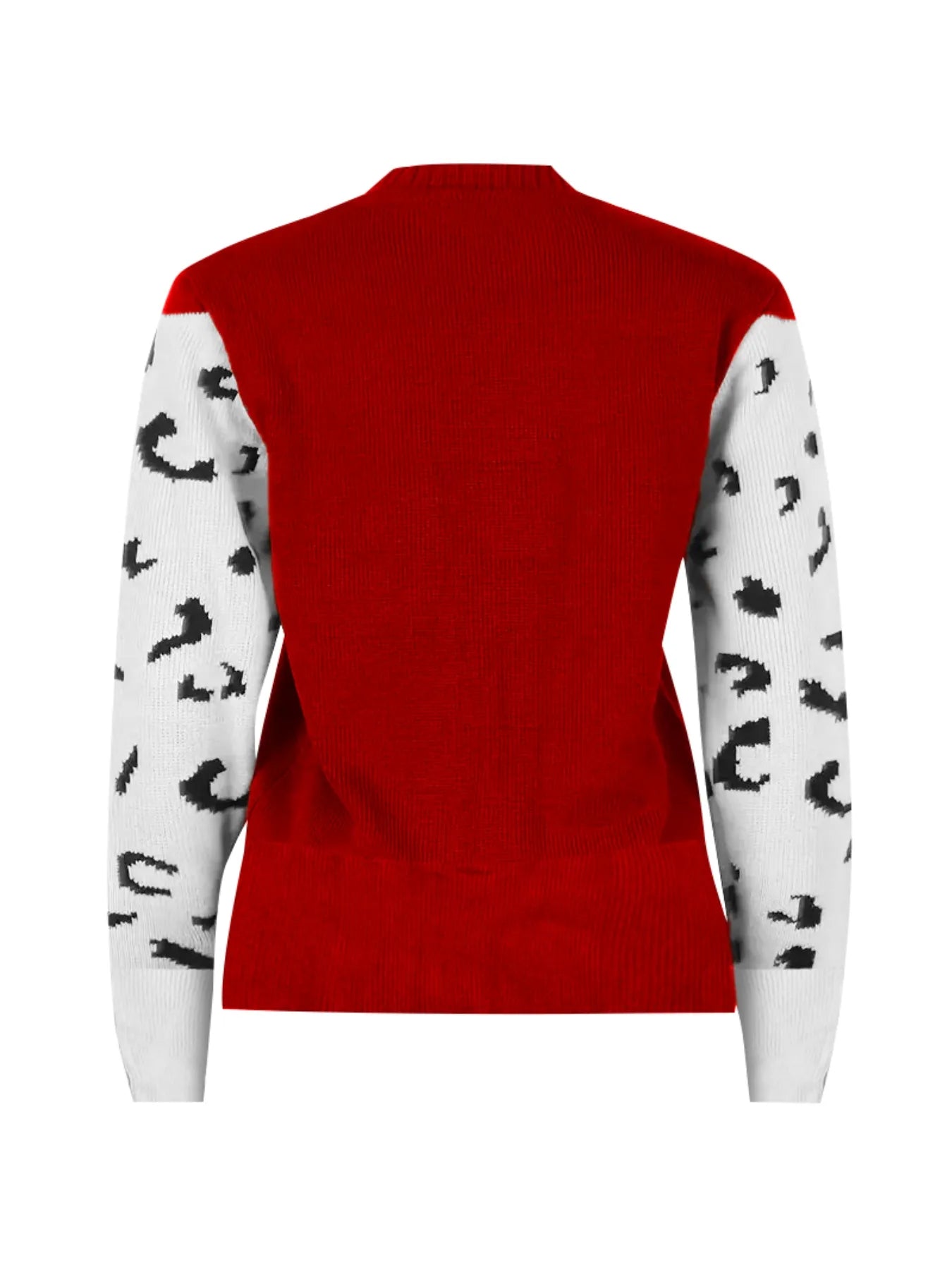 Leopard Round Neck Sweater - Velora