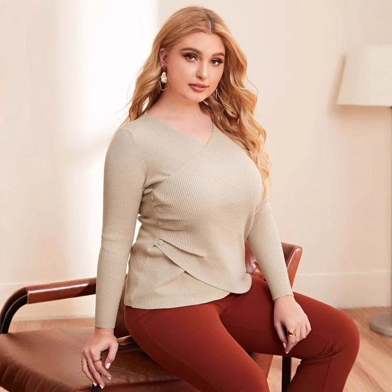 Large Women's Base Knitted Sweater - Velora