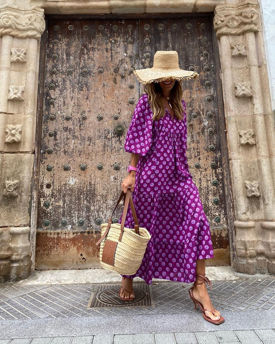 Summer Women's Vintage Printed Bohemian Dress Elegant Ladies Casual Loose V-Neck Short Sleeve Long Dresses Velora
