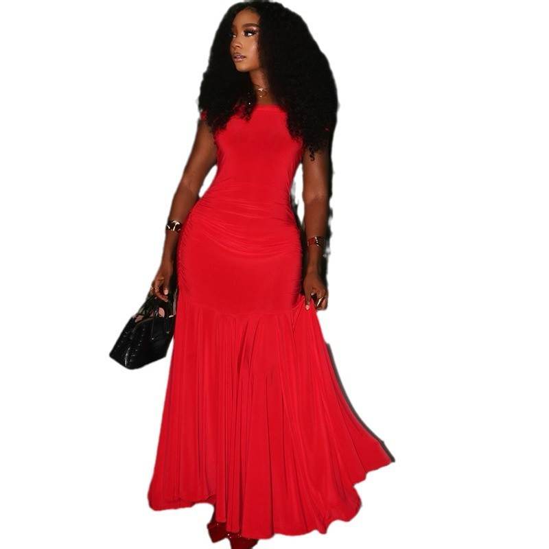Fashion Women's Wear Elegant Tube Top Dress - Velora