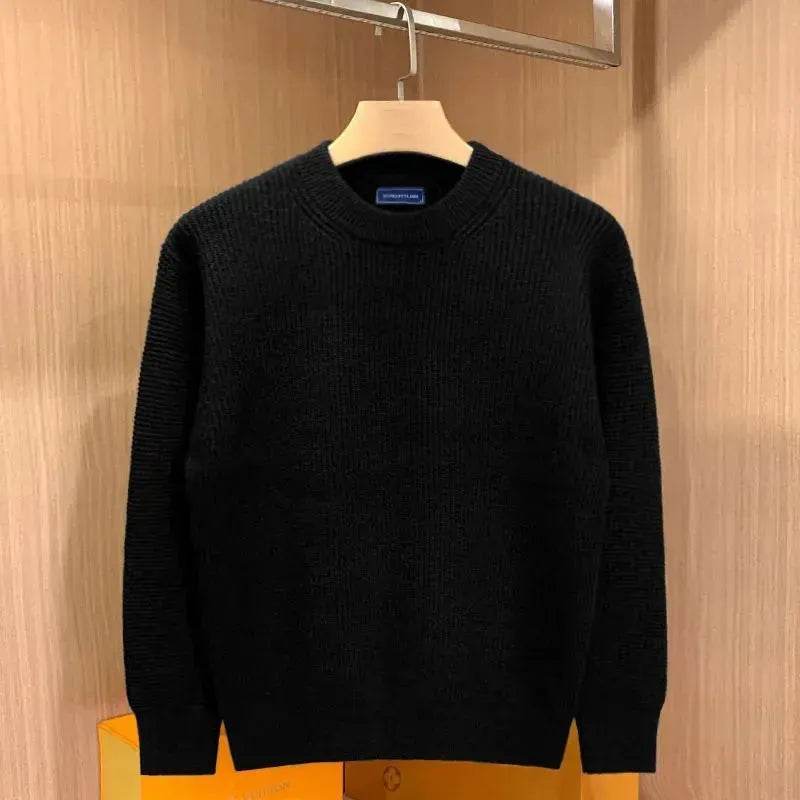 Autumn Fashion Knitted Woolen Thick Round Neck Pullover Sweater for men - Velora