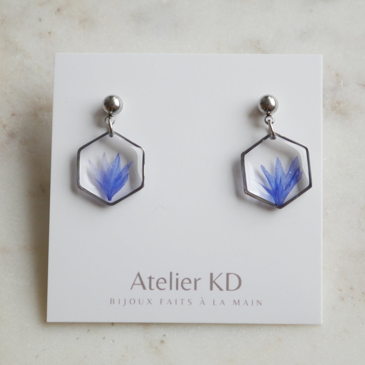 Boucles d'oreilles Blu - hexa(médium) - Velora