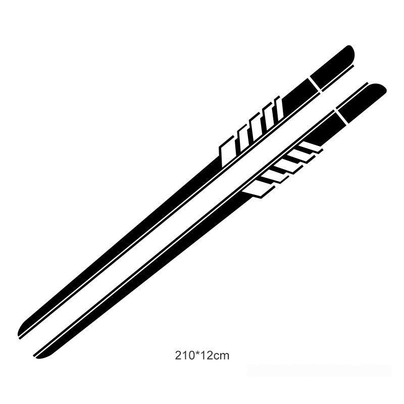 Striped Personality Car Decal Car Body Sticker Garland Velora