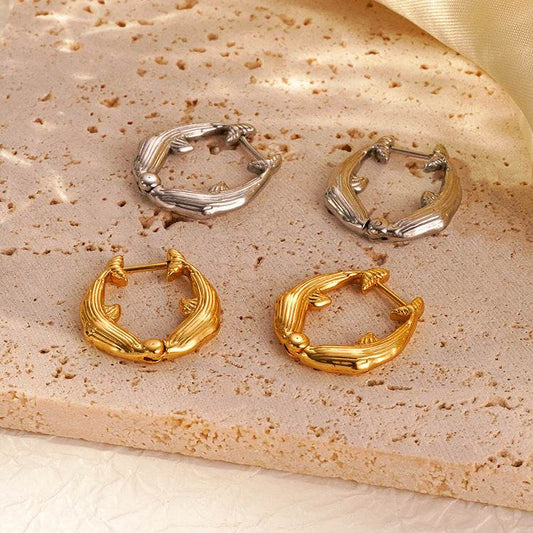Women's Stainless Steel Earrings Do Not Fade Exaggerated - Velora