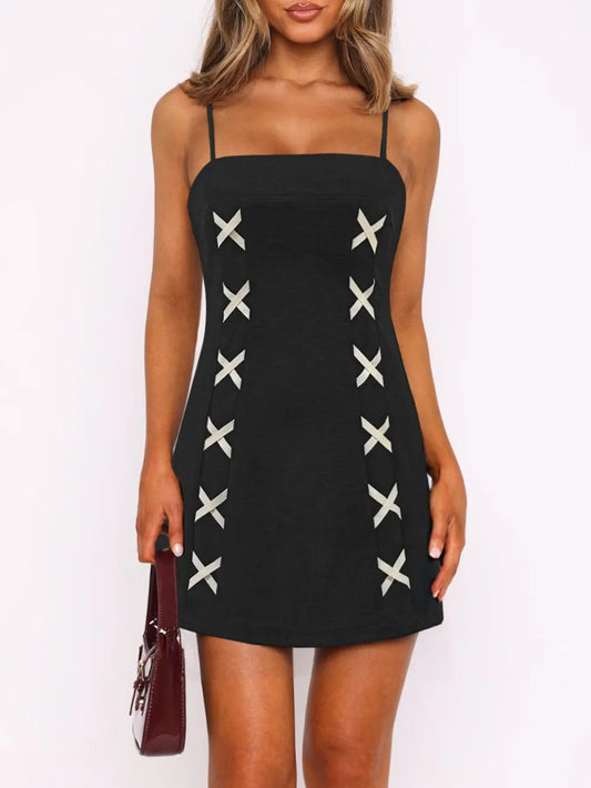 Contrast Mini Cami Dress - Velora