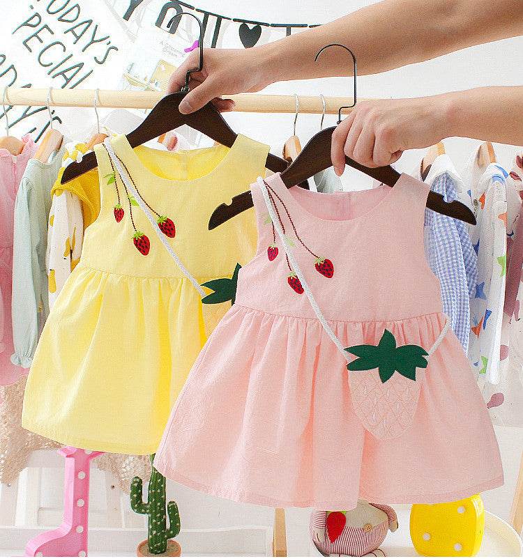 Baby Girl Summer Dress 1-3 Years Old Suspender Baby Skirt Girl Dress - Velora