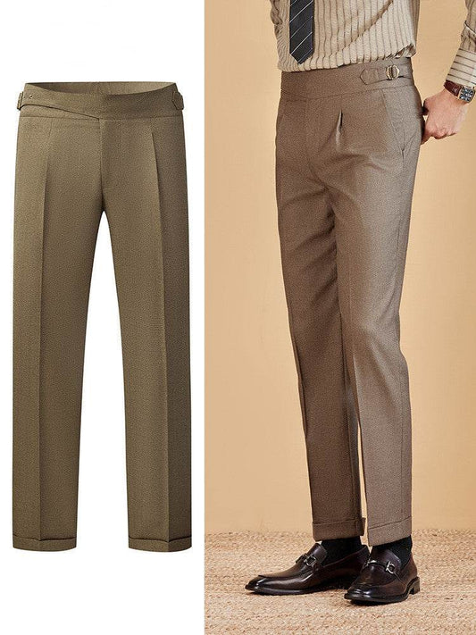 Men's Professional Business Office High-waisted Chinos Trousers for work