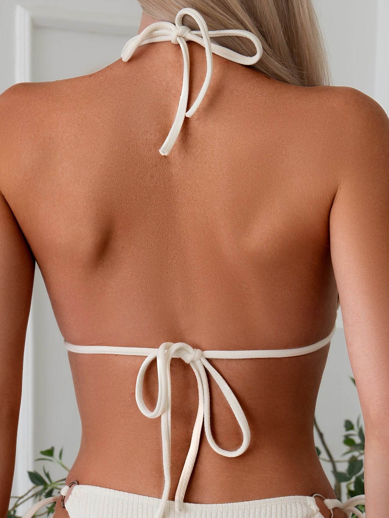 Sexy Bikini Set Summer Side Tie Thong Bandage Style Swimsuit Womens Clothing - Velora