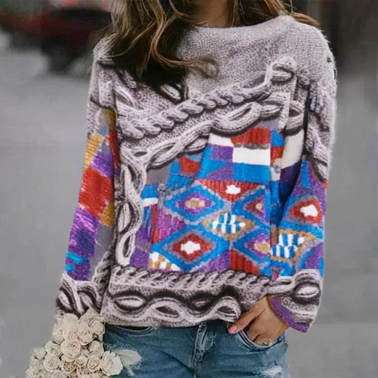 Digital Printed Women's Sweater - Velora