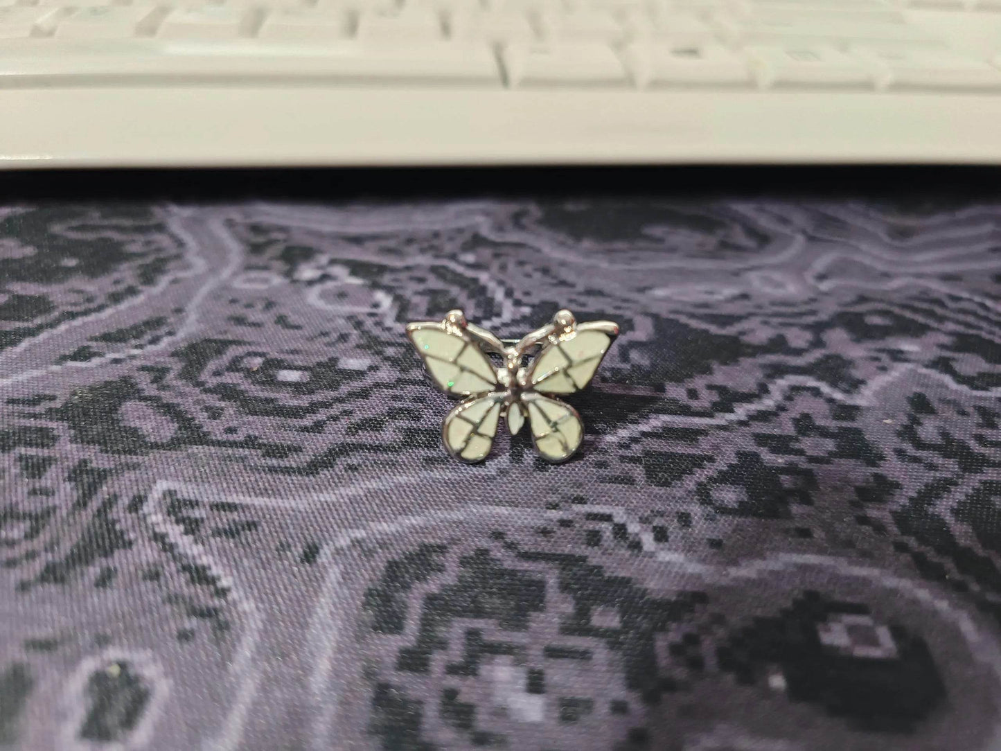 Fashion Opal Blue Butterfly Shape Ring Wedding Ring for Women - Velora