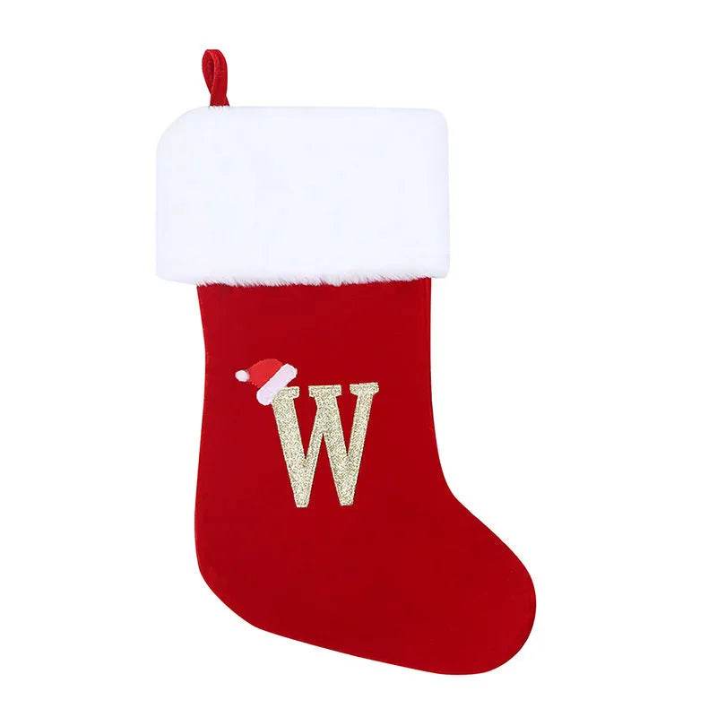 Christmas Letter Christmas Stockings Decorative Pendant - Velora