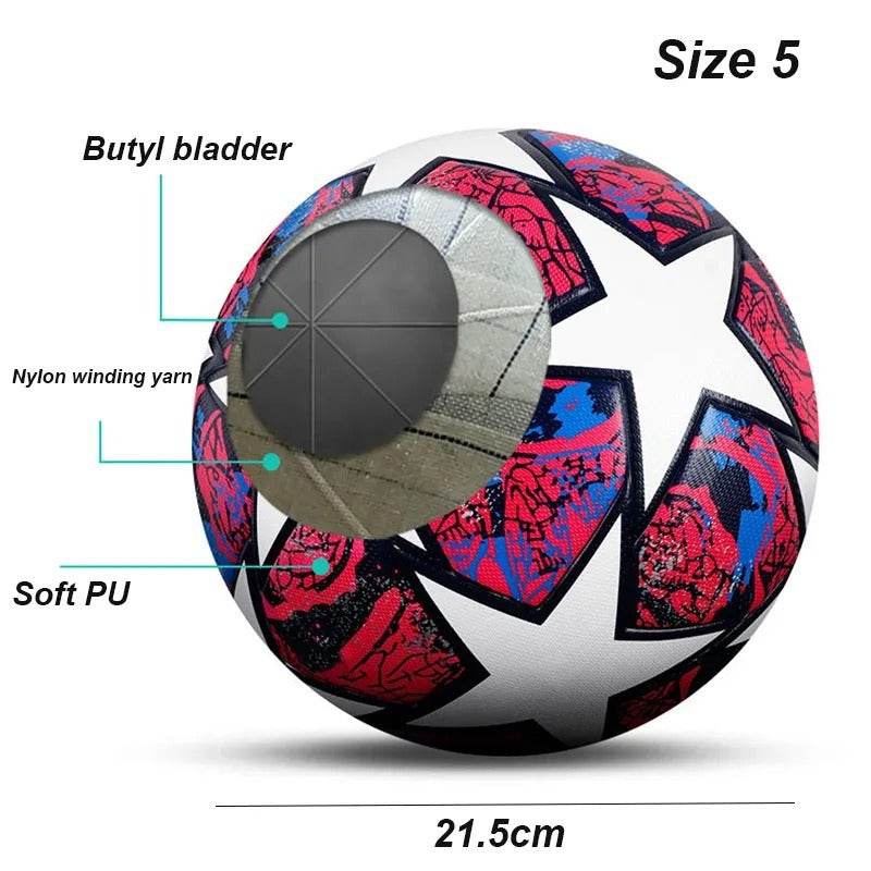 No 5 Football Children's Adult Competition Training PU Leather Football - Velora
