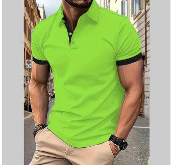 Men's Short Sleeve Business Shirt Summer Casual Polo Shirts - Velora