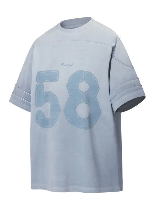 Men's Oversized Number 58 Graphic T-Shirt - Velora