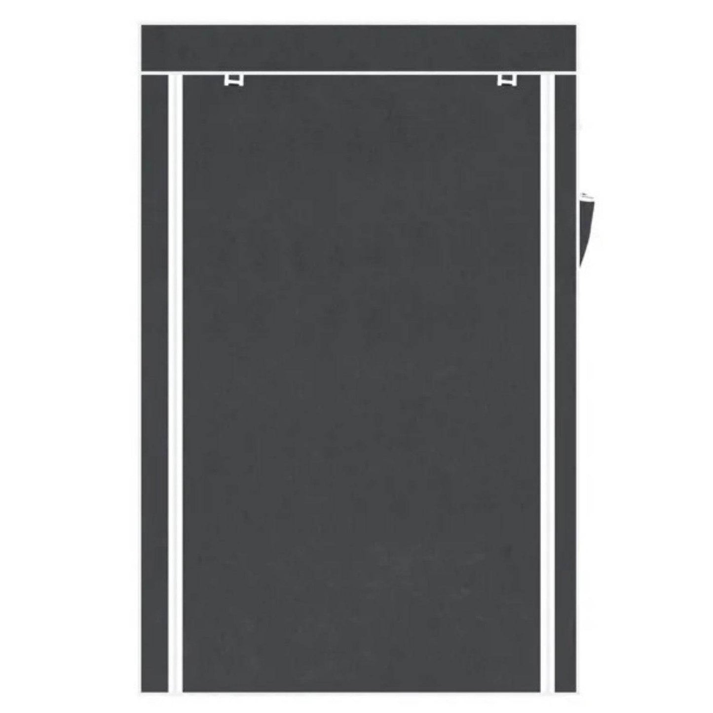 64 Portable Closet Storage Organizer Wardrobe Clothes Rack With Shelves Gray - Velora