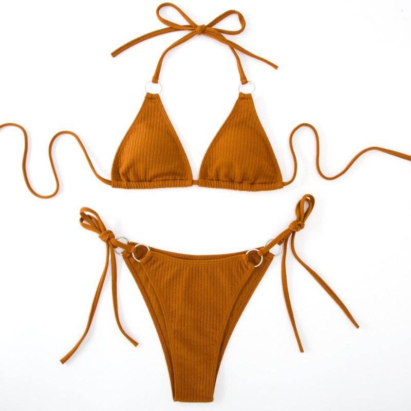 Sexy Bikini Set Summer Side Tie Thong Bandage Style Swimsuit Womens Clothing - Velora