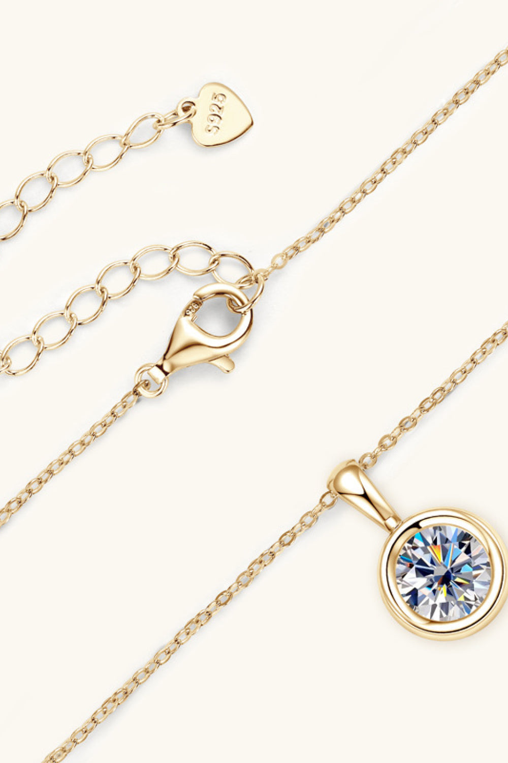 2 Carat Moissanite 925 Sterling Silver Necklace https://like2b-uy