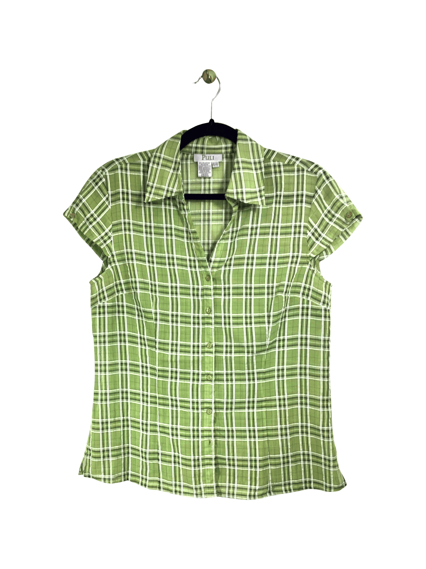 PULI Button-down Top Regular fit in Green - 10 - Velora