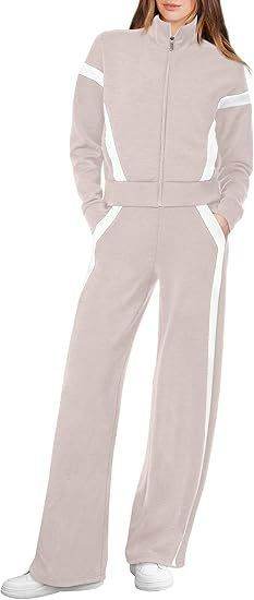 Sweatshirt Wide Leg Track Pants Sportswear - Velora