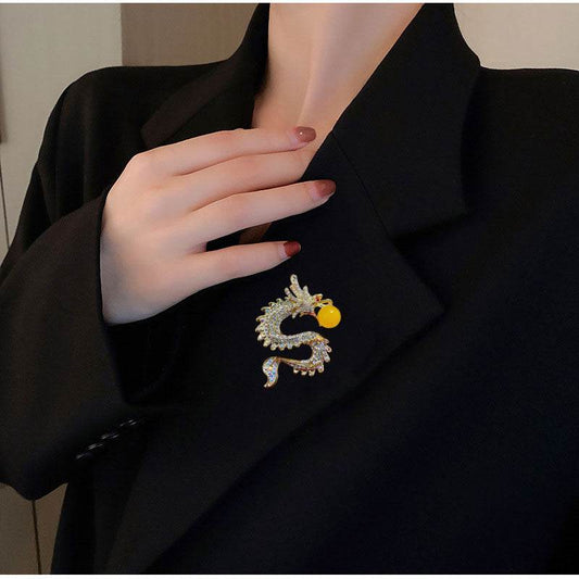 Dragon Brooch Elegant Elegant Clothing - Velora