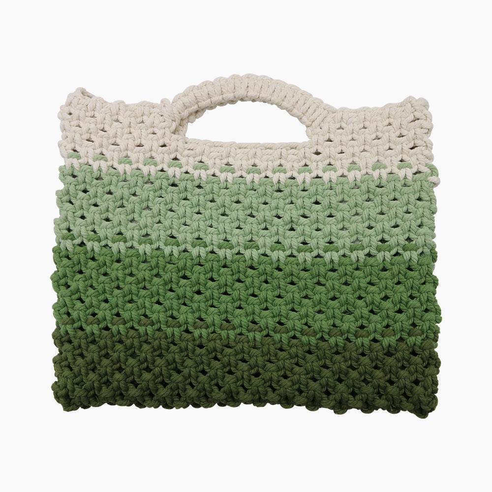 Cotton String Woven Handbag Simple - Velora