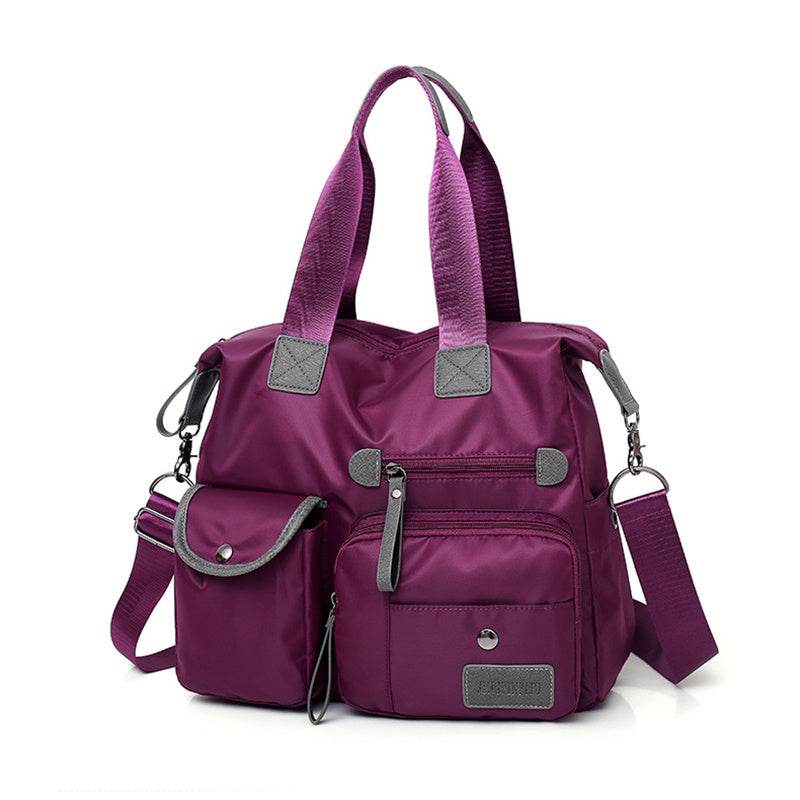 Large Capacity Multi-pocket Shoulder Bag For Women Nylon Waterproof Handbags Female Casual Commuting Messenger Crossbody Bags - Velora