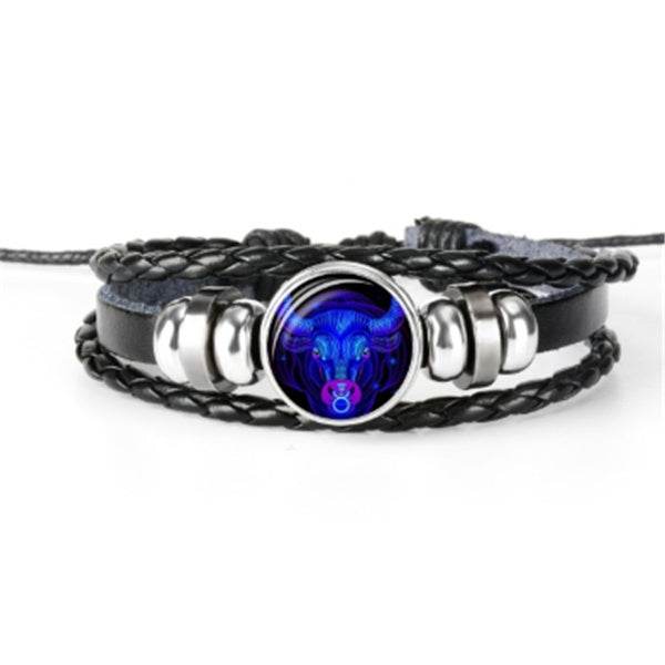 Zodiac Constellation Bracelet Braided Design Bracelet For Men Women Kids - Velora