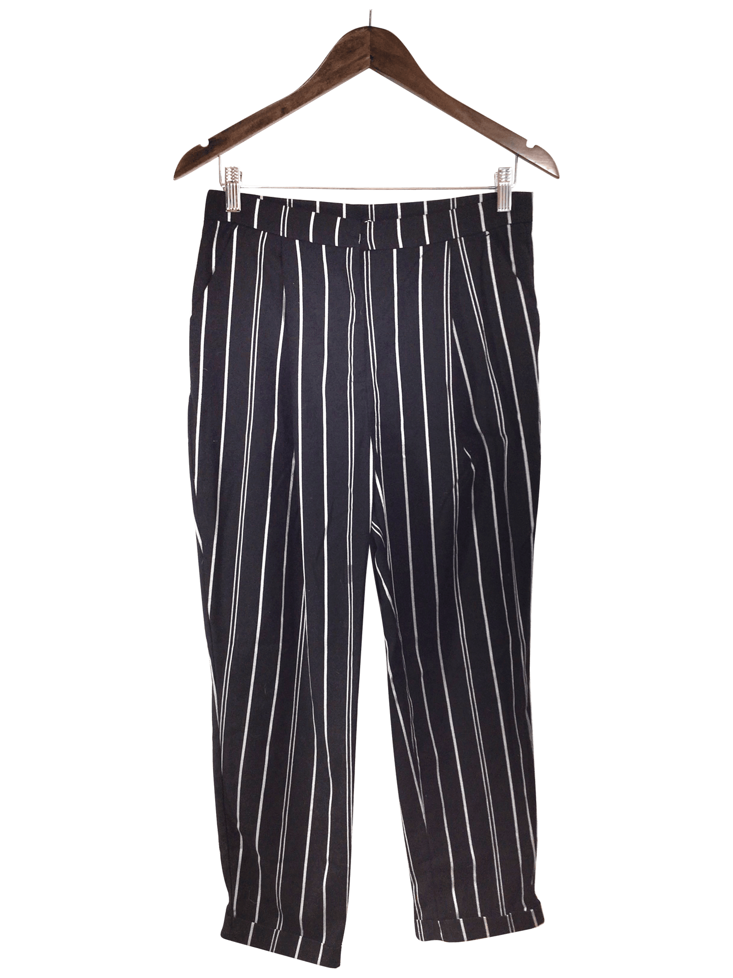 H&M Pant Regular fit in Black - 6 - Velora