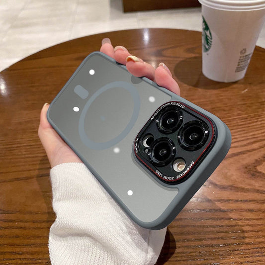 Phone Case Magnetic Wireless Charger Frosted Drop-resistant All-inclusive Protective Case - Velora