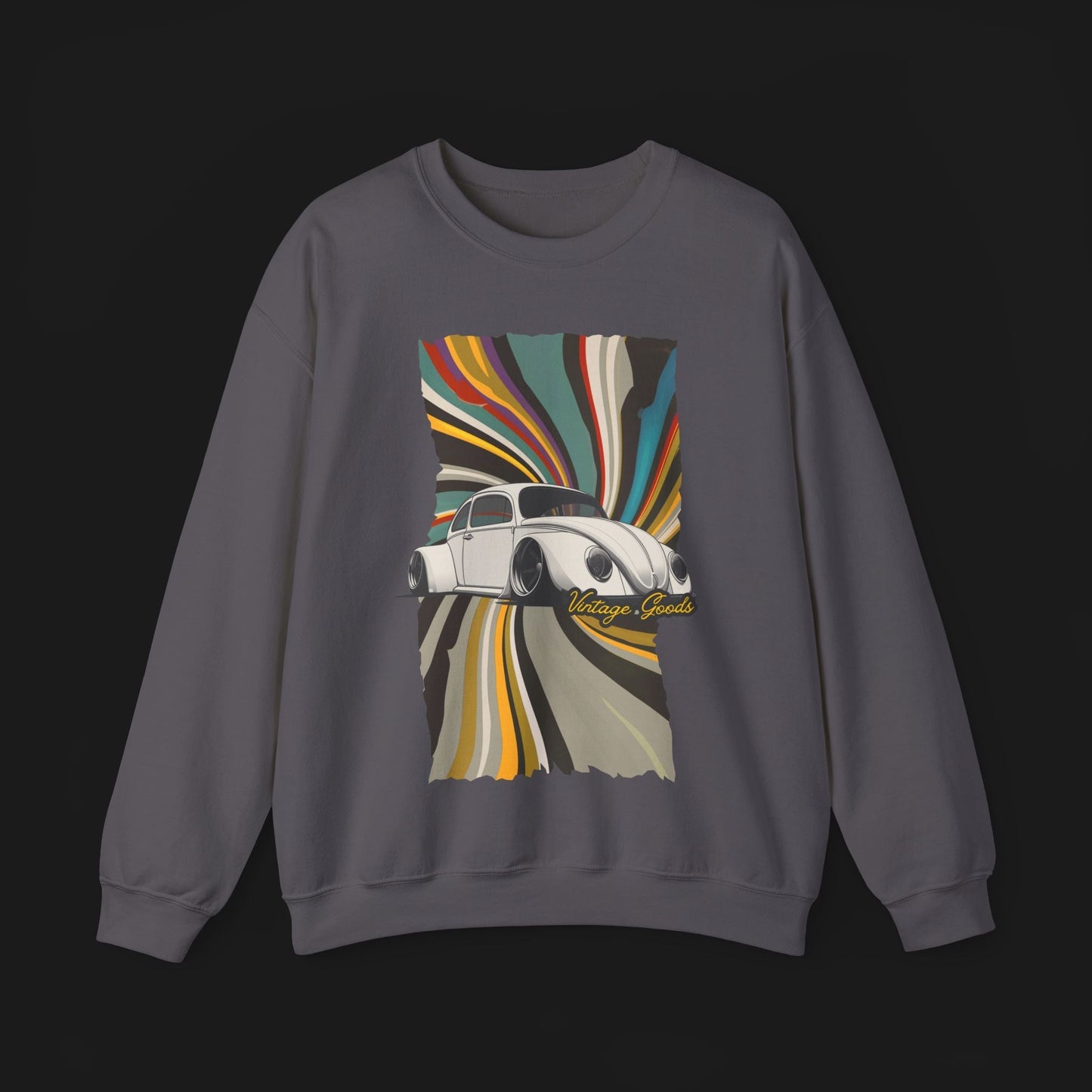 Vintage Goods Bug Automotive Graphic Crewneck | Mens & Womens (Unisex) Sweater - Velora