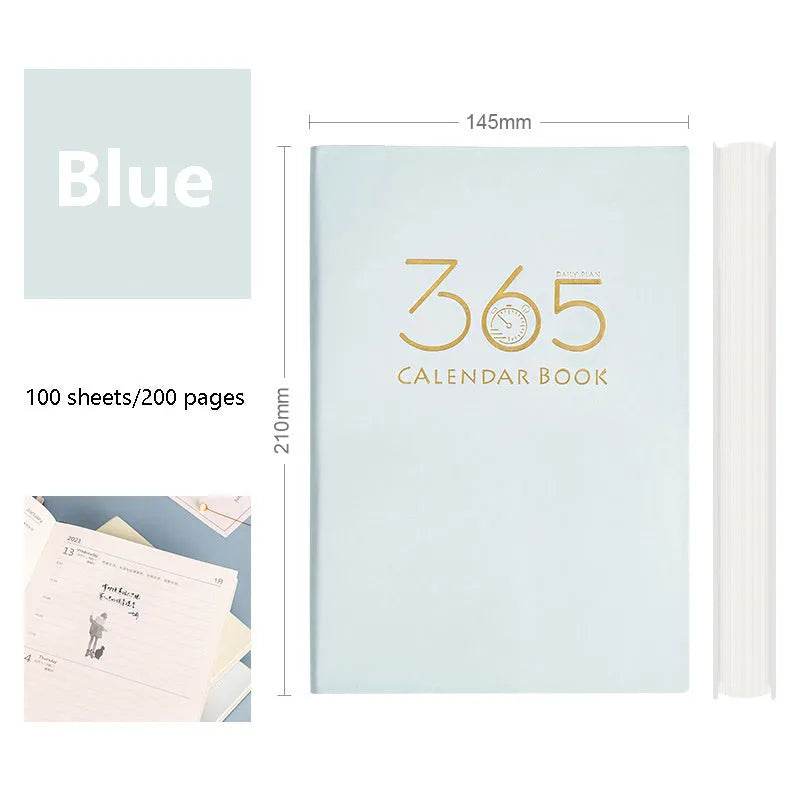 365-day Daily Planner Self-discipline And Clock-in Student Journal Notebook - Velora