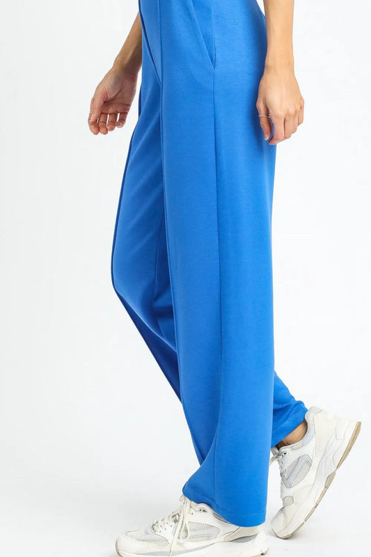Umgee High Waisted Wide Leg Pants - Velora