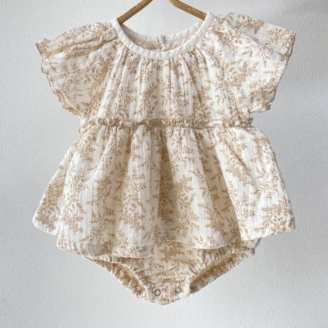 Onesie Baby Crepe Printed Baby Rompers - Velora
