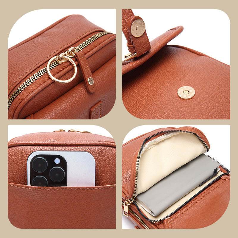 Unisex Vintage Large Capacity Messenger Bag Storage Bag With 10 Card Inserts Casual Backpack Women's Bag Retro Backpack Large Capacity Travel - Velora