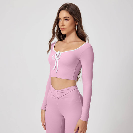 Quick-dry Training Running Sports Fitness Gym Crop Workout top for women - Velora