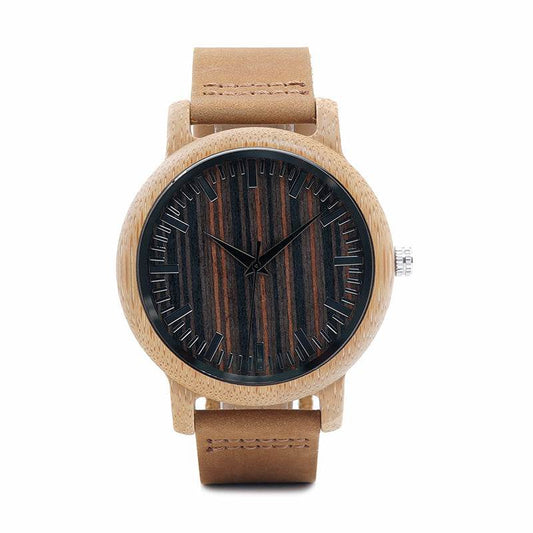 Luxury Quartz Bamboo Watch - Velora