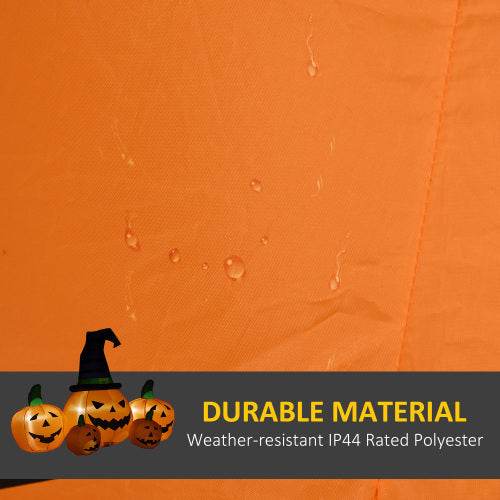 Outsunny 73L Inflatable Halloween Decoration,5 Pumpkin, Blow Up Outdoor LED Yard Display, Waterproof - Velora