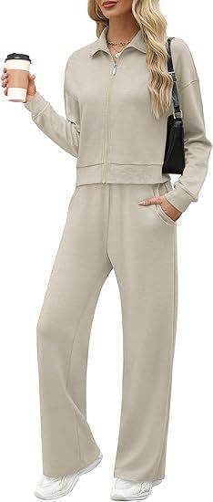 Sweatshirt Wide Leg Track Pants Sportswear - Velora